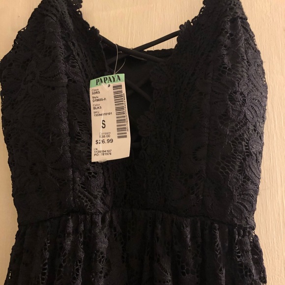 New with tags Papaya Black lace dress size small - Picture 4 of 6